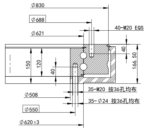 WZ-0620-2双蜗杆回转驱动图纸